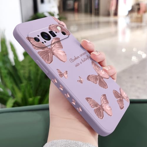 Protégez sans alourdir : coque Google Pixel 9 Pro 6,3" papillon violet fine - 2