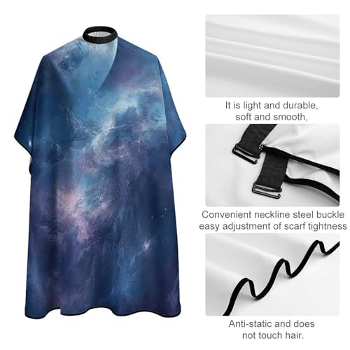 Capa de Barbero Nebula And Moon para Corte de Cabello miniatura 4