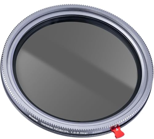 Filtre à visser CPL/Vari ND Combo Kase 62mm pour gérer la lumière en photo