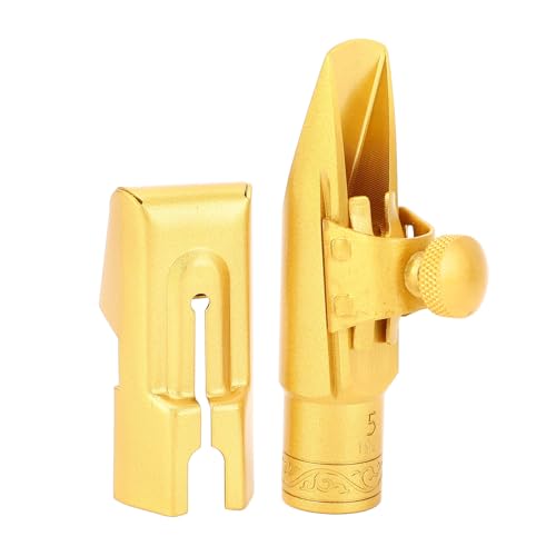 SaxoBoutique Bec de Saxophone Soprano Laiton Professionnel, Embouchure Saxo Remplacement Accessoire Instrument de Musique pour Pratique Étudiants Musiciens