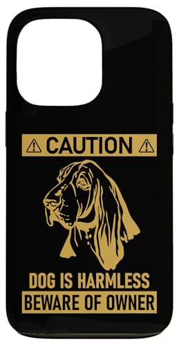 Caution Sign Owner Basset Hound Lover �X�}�z�P�[�X iPhone 13 Pro �p