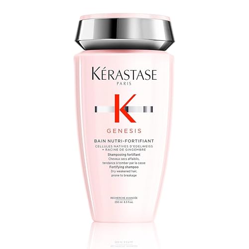 Kerastase Genesis Strengthening Nutri-Fortifiant Shampoo - Hair Repair For Weak or Damaged Hair, Detangles & Hydrates, For Normal to Dry Hair