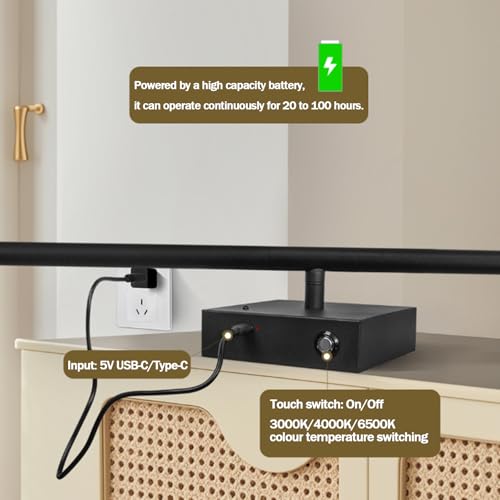 Luz de pared con control táctil para iluminar zonas sin enchufes 2