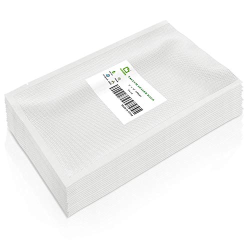 CANLENPK 6×10 Inch Vacuum Sealer Bags,Pint SizePrecut Food Storage Bag,Seal Meal Snack Fruit