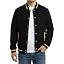 Black Yellow - Mens Single Rib Tipping Varsity