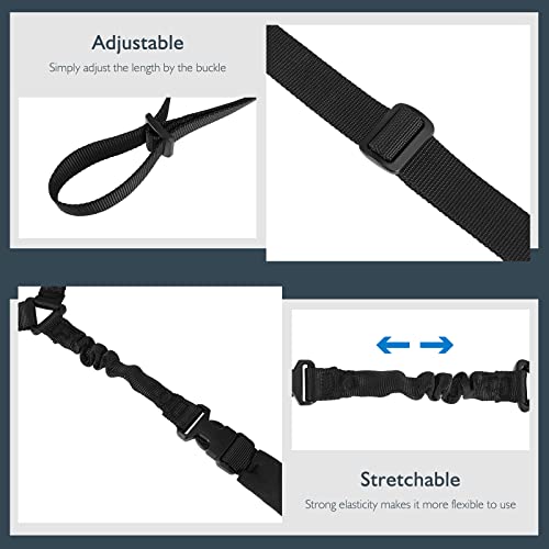 MoKo Correa de Hombro para Cámara Universal, Cinta Bandolera Ajustable con Almohadilla Hebilla de Liberación Rápida Gancho Giratorio de Metal, Correa de Seguridad para Cámara al Aire Libre, Negro - imagen 3