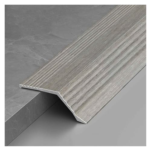 Générique Profilé De Finition Jointure De Plancher en Tôle Métallique Rampe De Seuil Aluminium, Profilés TMW pour Compenser Les Différences De Hauteur Design De Grain De Bois(Green)