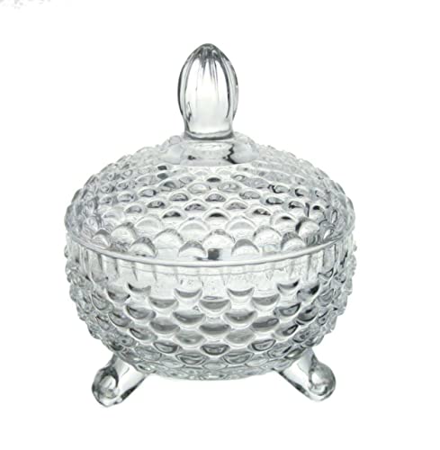 Image of WRINGO Fish Tail Design Candy Jar | Premium Glass Storage Jar with Lid | Decorative Dry Fruit, Candy, Chocolate & Cookie Container | Elegant Kitchen & Dining Organizer | (Pack of 1)