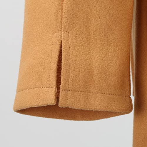 Manteau polaire chic imprimé léopard mi-long kaki de qualité - 5