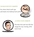 deweisn Magnifying Compact Cosmetic Mirror Elegant Pocket Handheld Makeup Mirror with Powerful 10x Magnification and 1x True View Mirror for Travel or Your Purse