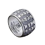 Ajuste cómodo: Este anillo de plata de ley es ajustable y fácil de usar .