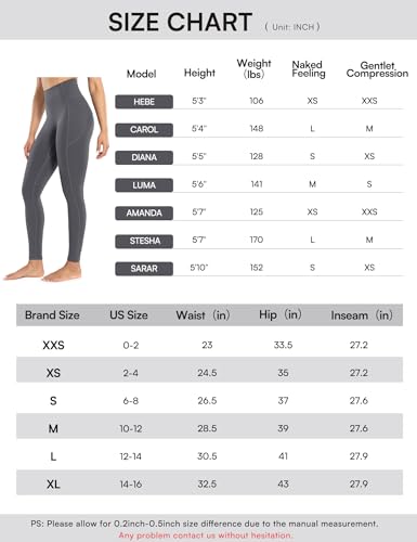 ENERBLOOM Leggings de treino feminino cintura alta yoga sem costura frontal calças 28 