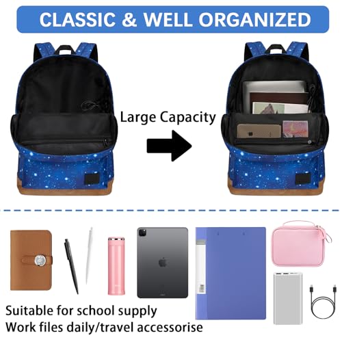 Image of Goloni Backpack for Men Women,Travel Laptop Backpack, Water Resistant 17.3 Inch USB Charging Backpack, Large Capacity Work Commute Bag