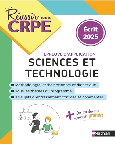 CRPE Sciences et Technologie - épreuve écrite d'application - nouveau concours 2025 (French Edition)