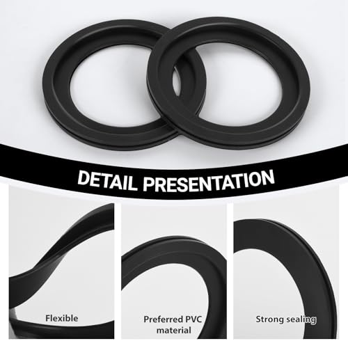 Image of RV Toilet Seal, RV Toilet Seal Kit, RV Toilet Seal Replacement for 385311658 Flush Seal for Dometics 300 310 320 Series Parts, RV Toilet Flush Ball Seal Replacement Flush Ball Gaskets(2 Packs)