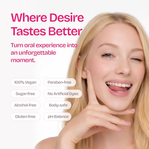 Image of IntiMD Tasty Strawberry Water Based Flavored Edible Oral Gel, 2 Ounce, for Men, Women and Couples