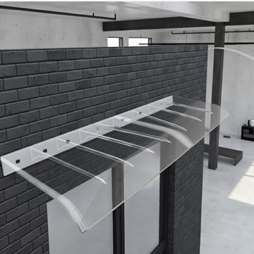 Auvent de porte en polycarbonate de qualité supérieure et haute protection UV - 2