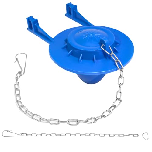 Universal Toilet Flapper Replacement Kit: 2 Inch Toilet Tank Flapper 2 Stainless Chains Designed for...