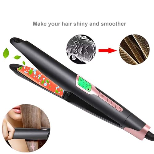 Mini plancha de pelo profesional con display LCD miniatura 6
