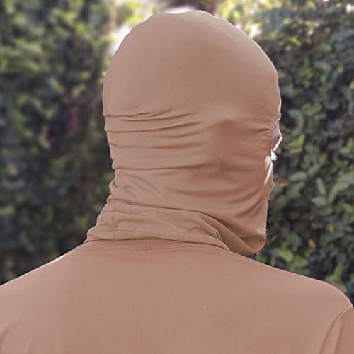 Touca Ninja Balaclava Proteção Uv50+ Térmica Resistente Chocolate