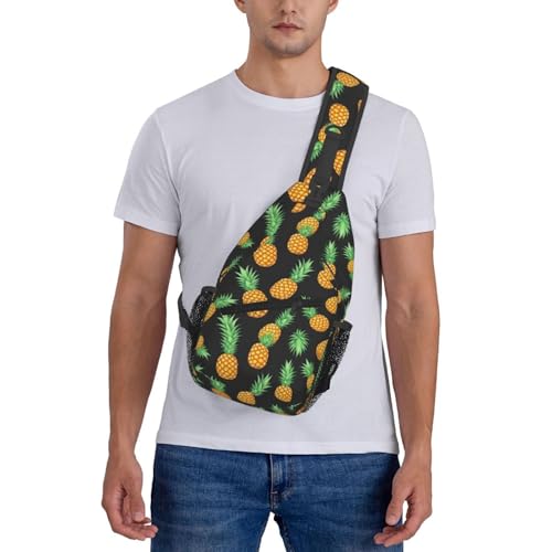 Mochila Sling con Estampado de Piña para Viaje y Día miniatura 7