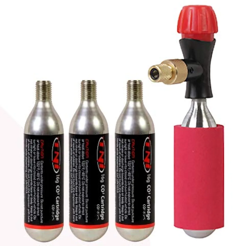 激レア　TNi CO2ボンベ カートリッジ 16g 未使用不良品‼︎ TNI ( ティエヌアイ ) ボンベ CO2 カートリッジ TIREボンベ 16g