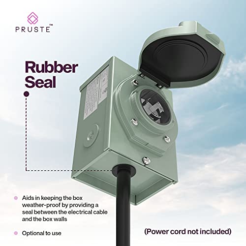 PRUSTE 50a Generator Inlet Box FEATURING EasytoUse Knockouts