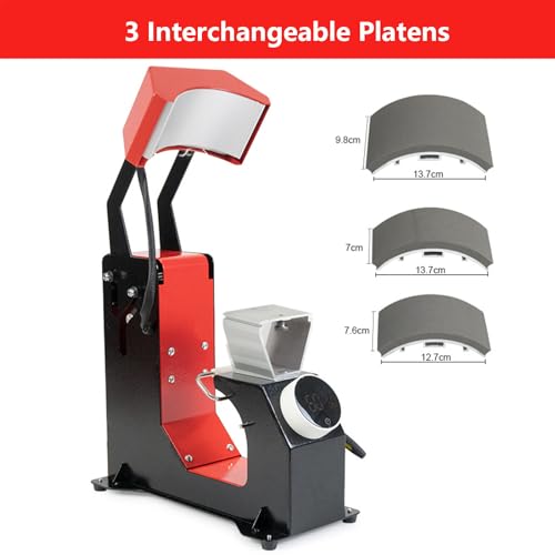 Máquina de termo fijado para gorras 310W 3 en 1 miniatura 6