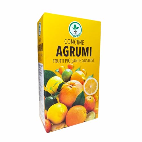 Floravibe Concime Agrumi NPK 13-5-20 Granulare 1Kg – Fertilizzante Rapido per Limoni, Arance, Mandarini con Magnesio – Frutti Grandi e Succosi, Foglie Verdi – Made in Italy