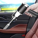 JilgTeok Cordless Handheld Car Vacuum Cleaner, 120W Powerful Suction Small Car Vacuum Cleaner, Mini Dusts Buster with USB Portable Vacuum Cleaner (Black)