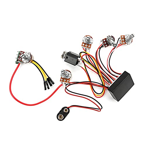 Ecualizadores activos y pasivos de ecualizadores de bajo eléctrico de 3 bandas de repuesto para pastilla...