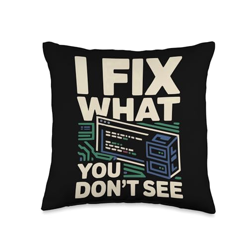 IT Specialist Information Technology Computer Programmer Throw Pillow