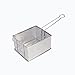 Panier à frites Panier à frire en acier inoxydable avec poignée amovible Panier de frites français rectangulaires pour snack-bars, restaurants, cafés Friteuse avec panier (Size : C)