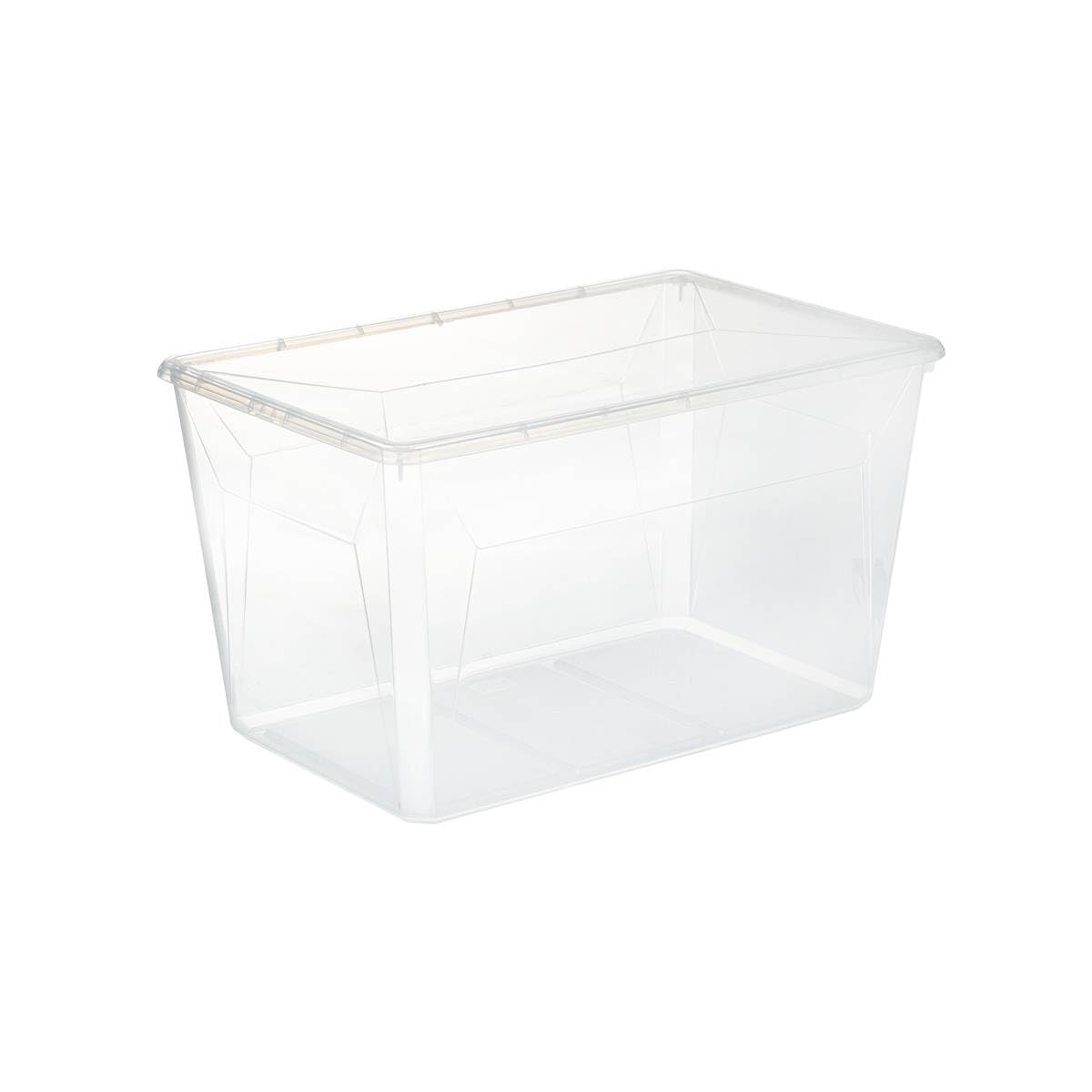 Boite Simply 50 L transparent pour éliminer le désordre des placards