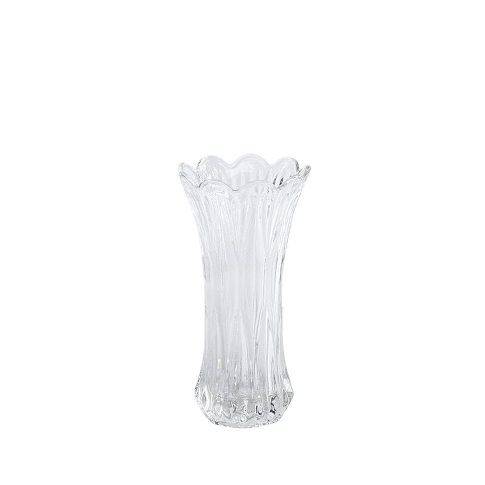 Geometric Vases Thick Heavy Glass Vase Creative Living Room Decor For Lilies(Style01)