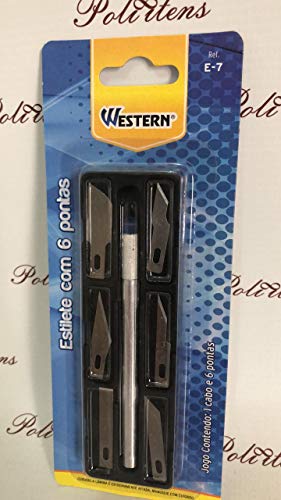 Estilete Especial, Western, Precisão, 6 Pontas, 13 cm