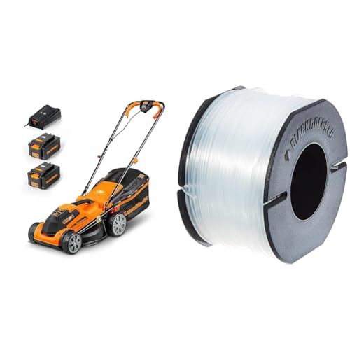 Tondeuse sans fil LawnMaster CLMF2434G finis les câbles coupés avec le fil Black & Decker A6171 - 2