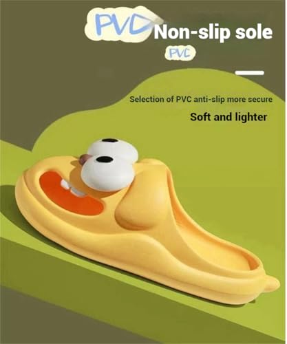 Big Eye Dog Slipper,Tongue Kiss Slippers,Women's Cute Cartoon Dog Slippers,Anti-Slip Beach Pool Shower Shoes4