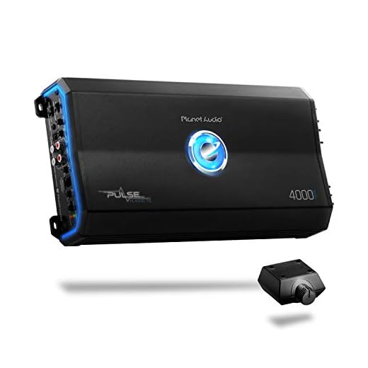 Planet Audio PL4000.1D Class D Car Amplifier - 4000 Watts, 1 Ohm Stable, Digital, Monoblock, Mosfet Power Supply, Great for Subwoofers