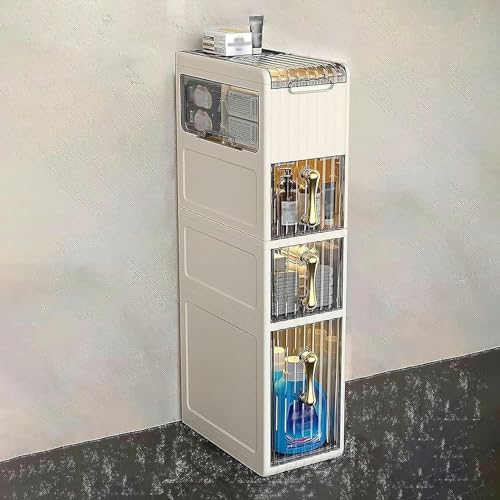 Tiroir de rangement pour étagère WC et porte-papier gain de place
