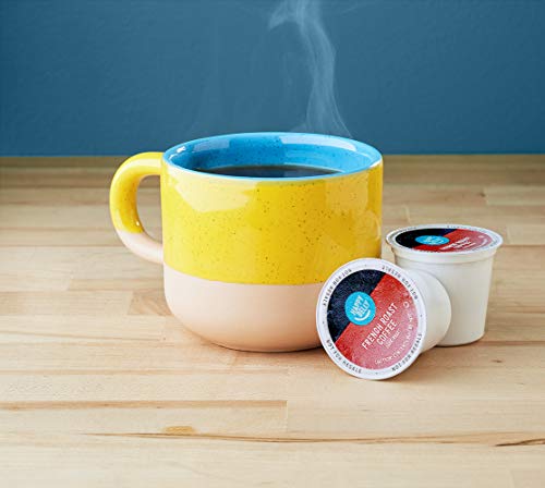 Amazon Brand - Happy Belly Dark Roast Coffee Pods, French Roast, Compatible with Keurig 2.0 K-Cup Brewers, 100 Count - Image 3