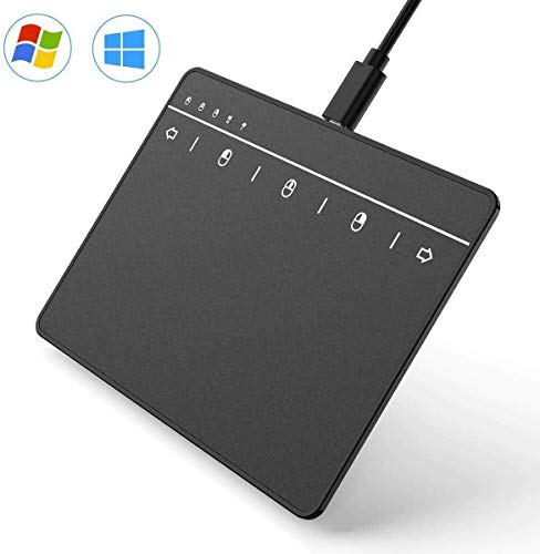 BPBZONE USB Touchpad Mouse Multi-Touch Wired Trackpad for Win 7 and Win10 Computer