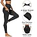 DDOBB Sport Leggings Damen High Waist Mit Taschen Bauchweg Sportleggins Gym Sporthose Leggins Blickdichte Lang Po Push Up Laufhose Yoga Hosen(Normal-Schwarz,M)
