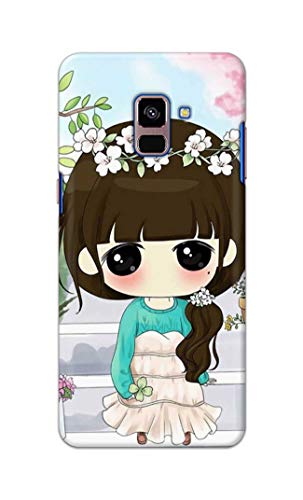 Image of PRINTFIDAA Cartoon Girl Printed Designer Hard Back Case Cover for Samsung Galaxy A8 Plus (2018), A730F, A730F / DS -(SF) MVN1009