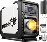 [2026 Version] ROKKIT 8KW Diesel Heater, 110V/12V All-in-One Diesel Air Heater, Portable Diesel Heater with LCD Monitor & Remote, Fast Heating Low Noise Diesel Parking Heater for Tent, Car, RV, Camper