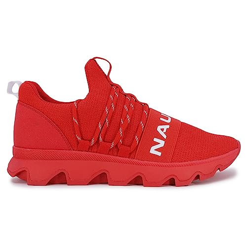 Nautica Women Fashion Slip-On Sneaker Jogger Comfort Running Shoes-Kora-Red Size-8.5 #TOP1