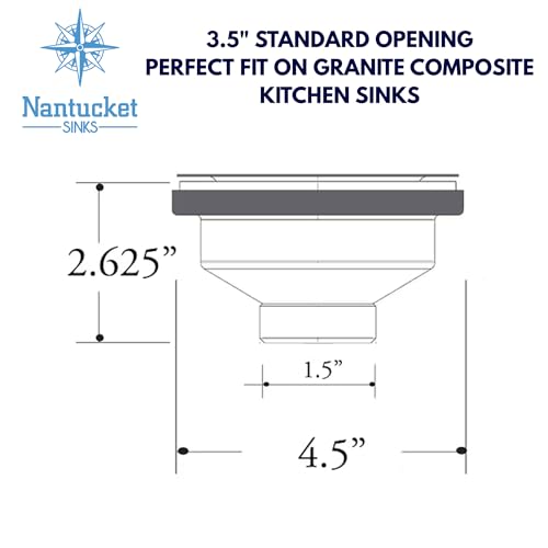 Conjunto de colador para desagüe de cocina Nantucket 3.5" miniatura 2
