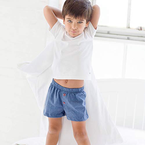 Lucky & Me Boys Underwear, Boxers Style 100% Cotton, Noah 5 Pack Deep Multicolor 6 Years #TOP4