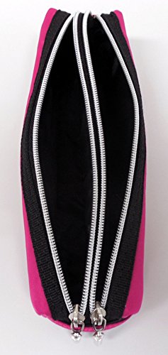 Image of レイメイ藤井 Raymay Fujii FY276P Pen Case, Pencil Case, Double Zipper, Pink