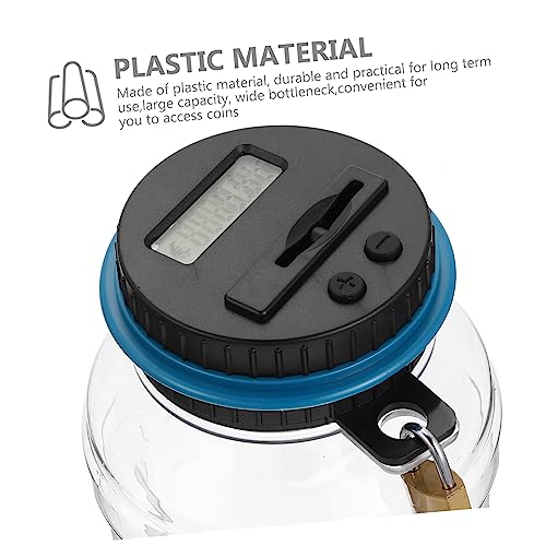 Hucha digital Totority con pantalla LCD y cerradura miniatura 5